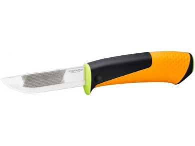 Нож для тяжелых работ с точилкой Fiskars 1023619