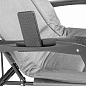 Шезлонг складной с подлокотниками на мягкой основе светло-серый 1780х670х300 мм, макс. нагрузка 200 кг WMC TOOLS WMC-FG-HY-8000LGR