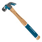 Молоток-гвоздодер, 200 г, угол 45, магнит, обрезиненная рукоятка American hickory GROSS 10414