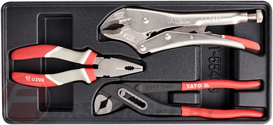 Набор клещей в ложементе 3 шт. Yato YT-55463