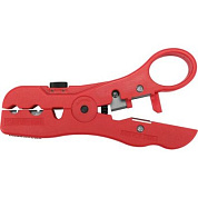 Щипцы-съемник изоляции проводов STP, UTP, RG59, RG6, RG7, RG11 с режущими элементами Yato YT-22760