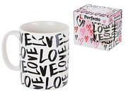 Кружка керамическая, в кор., 350 мл., LOVE-1, PERFECTO LINEA 30-062613