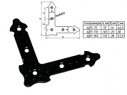 Уголок декоративный, прямой, черн. мат. Starfix