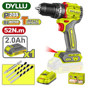 Дрель-шуруповерт ударная аккумуляторная DYLLU DTCDP5282