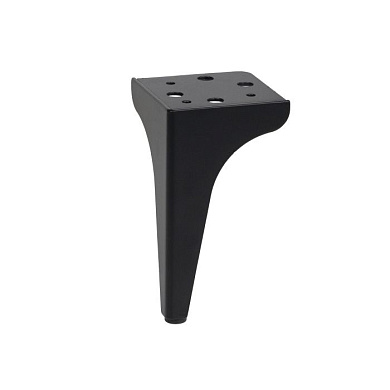 Опора мебельная мет. STELLAR h150 угловая черный матовый AKS 113008