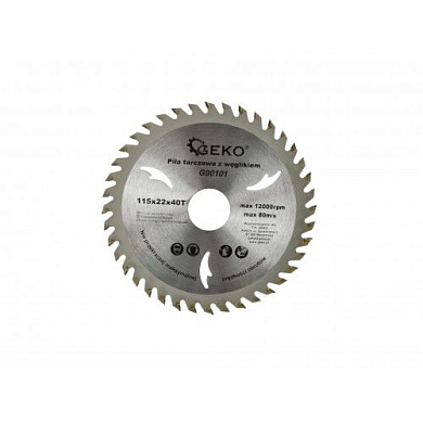 Диск пильный с напаянными зубцами из твердых сплавов 115х22х40T G00101