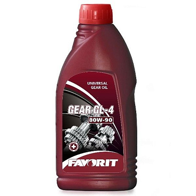 Масло минеральное трансмиссионное Gear SAE 80W-90 API GL-4, 1 л. Favorit FAVORIT Gear SAE 80W-90 API GL-4