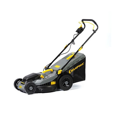 Газонокосилка электрическая, 1,8 кВт, пласт.+ткань травосб. 52л, ширина 430мм, 30-75мм CHAMPION EM4318