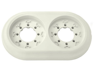 Рамка 2-местная бежевая, Ретро, Bylectrica ЮЛИГ.735212.471беж