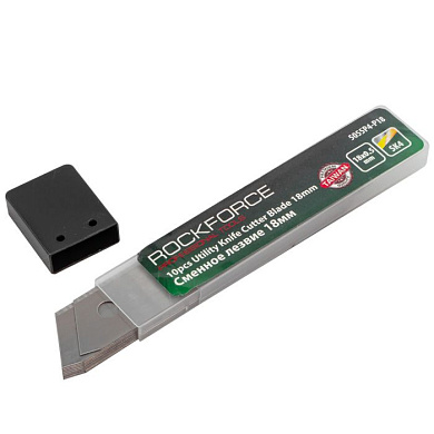 Набор лезвий сменных 18 мм, 10 пр., RockForce RF-5055P4-P18