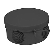 Коробка распределительная КМР-040-039 с крышкой (85х40) 4 мембр, ввода чёрная IP54 EKF plc-kmr-040-039-b