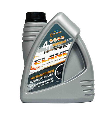 Масло моторное полусинтетическое для 4-тактных двигателей марки SAE 10W-40 ELAND APISJ/CF1LEL