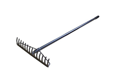 Грабли с металлической рукояткой, 14-зуб., L-1300 мм, ширина-350 мм WMC TOOLS WMC-TG2202007