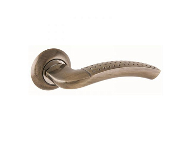 Ручка дверная "ФОСТЕР" AB, 1600 ст.бронза С НАКЛАДКОЙ АЛЛЮР УЗК 11187