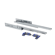 Направляющая скрытого монтажа L-550 с доводчиком ДСП до19mm с замками PRIME 3D полное выдвижение 113652