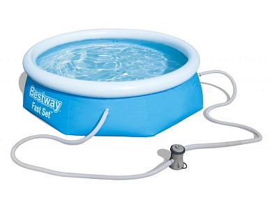 Надувной бассейн Fast Set 244х66 см + фильтр-насос 220 В BESTWAY 57268