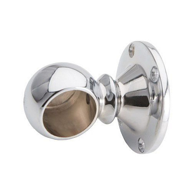 Держатель дистанционный концевой трубы d25 (993), хром AKS 83289