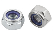 Гайка шестигранная со стопорным кольцом, нерж.сталь (А2), DIN 985 Starfix