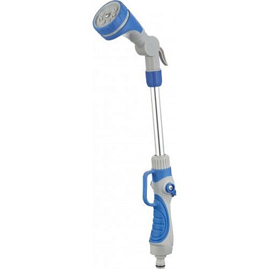 Распылитель для полива удлиненный 40 см., 8 функций Zn, TPR coated H-D HD-G3201-5