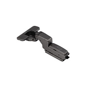 Петля внутренняя с доводчиком 45мм h0 clip-on 3D узкая черная (саморезы, заглушки) AKS PLUS 80557