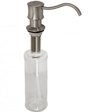 Дозатор моющего средства встраиваемый в мойку, латунь/пластик, сатин GERHANS K50405A