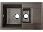 Мойка кухонная из мраморной крошки, coffee, Wisent WQ780-27
