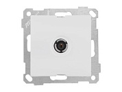 Розетка телевиз. 1-ая, с/з, 11dB, переходная белая, ELITRA, Mutlusan 2270 170 0101