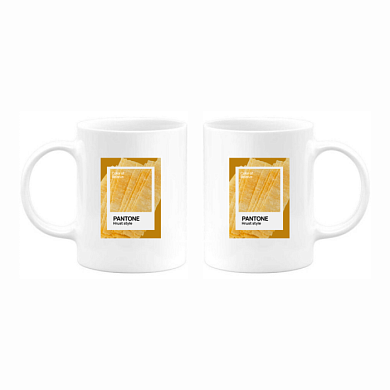 Кружка керамическая "Color of Belarus. Pantone Hrust style", 330 мл, белый