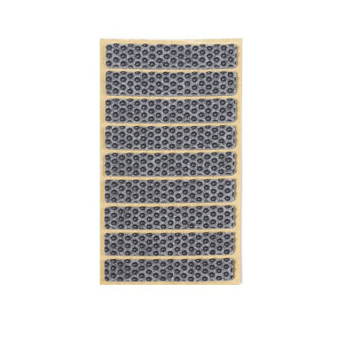 Подкладка самоприлипающая фетровая прорезиненная 15 х 80мм (1упак.=9шт), серая, FOLMAG 109755