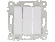 Выключатель 3-клав., скрытый, без рамки, винт. зажим, белый, RITA, 10 A, 250 V, IP 20, Mutlusan 22004090201