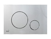 Кнопка управления для систем инсталляции, Хром-матовая, Alcaplast M672