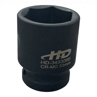 Головка торцевая ударная 3/4" 6гр. 33 мм L58 мм CrMo H-D HD-343306B