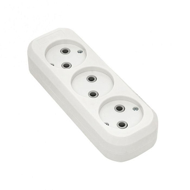 Колодка 3 гн, 10А 2,2кВт б/з Эксперт EKF PROxima AKB10-3