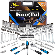 Набор инструментов 216 пр. 1/4''&3/8''&1/2'' 6-гр. KINGTUL KT-38841