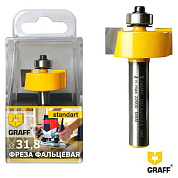 Фреза фальцевая кромочная по дереву 31,8х12,5x8 мм GRAFF 14648318125
