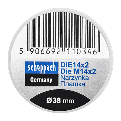 Плашка M14x2, Ø38 Scheppach Sch-DIE14x2