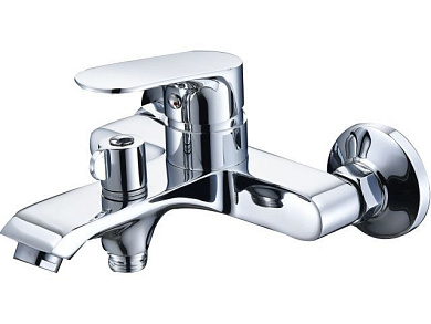 Смеситель для ванны D35-A, серия 250, короткий монолитный излив. эксцентриков нет ECONOCE EC0251