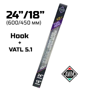 Комплект бескаркасных щеток 24/18 600/450 мм (Hook + VATL 5.1) AWM 410000122
