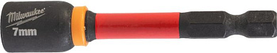 Насадка торцевая Milwaukee Shockwave 1/4" Hex -7 мм x 65 мм 4932492437