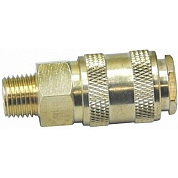 Быстросъёмное соединение с клапаном, "мама"-наруж. резьба 3/8" латунь H-D HD-1151B