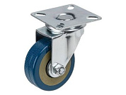 Опора колёсная d50 мм на площадке, резиновая Starfix SMF-10526