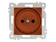 Розетка 1-ая, скрытая, без рамки, б/з, вишня, RITA, 10 A, 250 V, IP 20, Mutlusan 22006010256