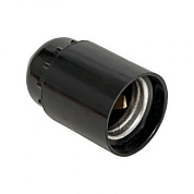 Патрон карболитовый подвесной Е27 черн, индивидуальный пакет EKF LHC-E27-s-p