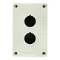 Корпус КП102 пластиковый 2 кнопки белый EKF PROxima cpb-102-w