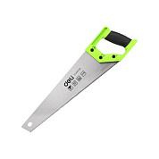 Ножовка Deli GS EDL6840B по дереву, 7 TPI, 400 мм, черный, зеленый