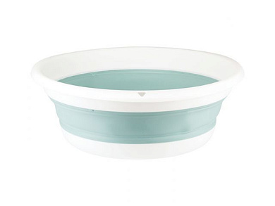 Таз складной ФЛЕКС 10л, морская волна IDEA М2502