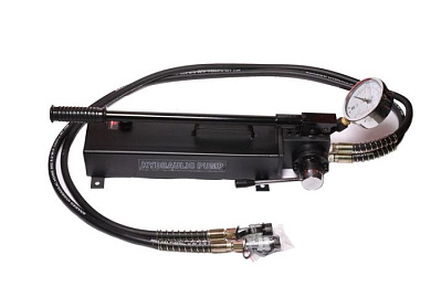 Насос гидравлический ручной с манометром, 20-700bar, емкость масла 3.5 л, L710 мм, ширина 150 мм, высота 275 мм ForceKraft FK-B700S