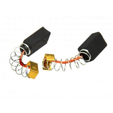 Электроугольная щетка 9х9х17 мм пружина, пятак П-образный для дрели 500W, 2 шт. Geko G85313