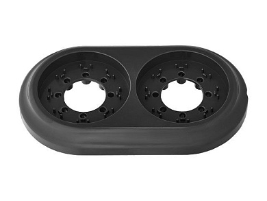 Рамка 2-местная черная, Ретро, Bylectrica ЮЛИГ.735212.471чер