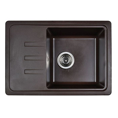 Мойка кухонная из мраморной крошки, coffee, Wisent W620-27